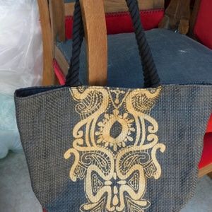 Summer time Beach Town Bag Laura Gellar NY Purse Tote